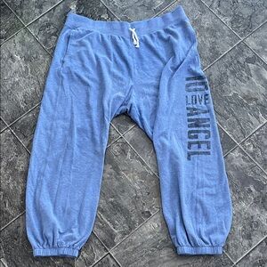 VICTORIA’S SECRET Women’s Y2K Joggers with Black Print Cozy Coquette Athleisure